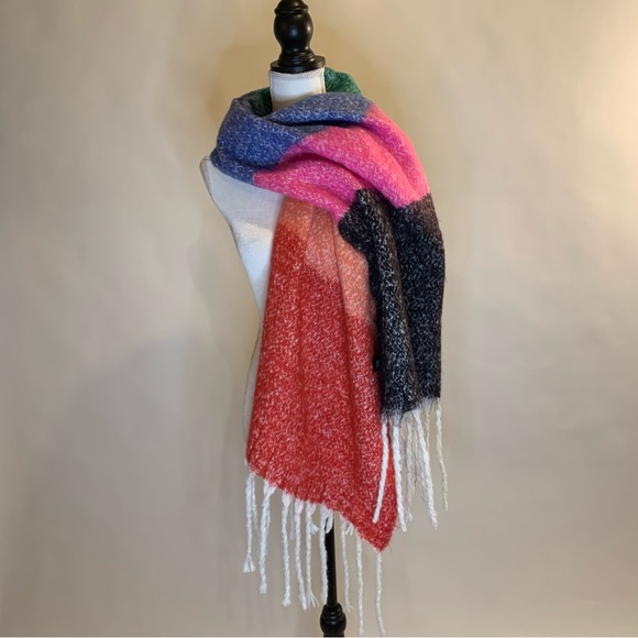 Mixit Multi-color Pastel Blanket Scarf - Picture 2 of 9